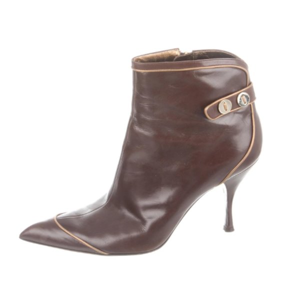 SERGIO ROSSI Leather Boots Size: 11 | IT 41 - Picture 1 of 5